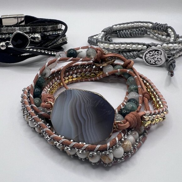 3 wrap around bracelets - Picture 2 of 14